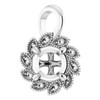 Halo Style Pendant Mounting in Platinum for Round Stone, 2.24 grams
