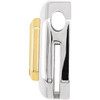 Bezel Set Slide Pendant Mounting in 14 Karat White/Yellow Gold for Emerald cut Stone, 3.86 grams