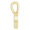 Youth Heart Necklace or Pendant Mounting in 14 Karat Yellow Gold for Round Stone, 0.47 grams