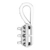 Halo Style Pendant Mounting in 14 Karat White Gold for Round Stone, 0.96 grams