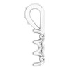 Three Stone Pendant Mounting in 10 Karat White Gold for Round Stone, 0.29 grams