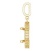 Halo Style Pendant Mounting in 10 Karat Yellow Gold for Oval Stone, 2.13 grams