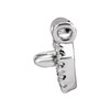 French Set Halo Style Necklace or Center Mounting in Platinum for Marquise Stone, 0.68 grams