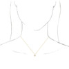 Cross Necklace or Pendant Mounting in Platinum for Marquise Stone, 1.05 grams.