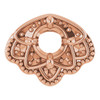 Accented Pendant Mounting in 14 Karat Rose Gold for Round Stone, 0.99 grams.