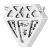 Tiny Diamond Necklace or Center Mounting in 14 Karat White Gold for Round Stone, 2.11 grams