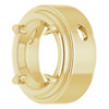 Solitaire Pendant Mounting in 10 Karat Yellow Gold for Oval Stone, 5.27 grams