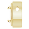 Solitaire Pendant Mounting in 10 Karat Yellow Gold for Oval Stone, 5.27 grams
