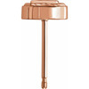 Rope Earrings Mounting in 14 Karat Rose Gold for Round Stone, 0.75 grams