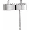 Halo Style Earrings Mounting in Platinum for Oval Stone, 2.3 grams