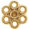 Cluster Earrings Mounting in 14 Karat Yellow Gold for Round Stone, 0.66 grams