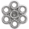 Cluster Earrings Mounting in Sterling Silver for Round Stone, 0.54 grams