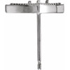 Geometric Earrings Mounting in Platinum for Round Stone, 0.92 grams