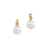 Pearl Earrings Mounting in 18 Karat Yellow Gold for Paspaley pearl Stone, 1.03 grams