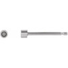 Round Micro Bezel Set Stud Earrings Mounting in Platinum for Round Stone, 0.12 grams