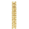 Accented Huggie Earrings Mounting in 14 Karat Yellow Gold for Round Stone, 0.63 grams