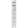 Accented Huggie Earrings Mounting in Platinum for Round Stone, 0.98 grams