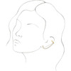 Ear Cuff with Chain Mounting in 14 Karat Yellow Gold for Round Stone, 2.62 grams