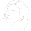 Ear Cuff with Chain Mounting in 14 Karat Rose Gold for Round Stone, 2.63 grams