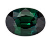 0.8 Carat Blue Green Fine Quality Sapphire Gemstone, Oval Shape, 6.9 x 5 mm