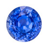 2.31 Carat Genuine Blue Sapphire Gemstone, Round Shape, 7.9 mm, Rich Blue