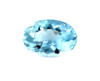 Oval Shape, 2.8 Carat, Aquamarine Gem, 10.35 x 8.54 x 5.67mm, Medium Slight Greenish Blue Color