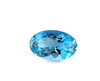 Oval Shape, 1.38 Carat, Aquamarine Gem, 8.72 x 6.6 x 4.33mm, Medium Slight Greenish Blue Color