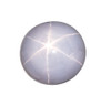 2.44 Carat 6 Ray Star Sapphire, Gray Blue Color, Round Shape, 6.7 mm