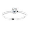 Shop 14 Karat White Gold 0.10 Carat Diamond "April" Youth Birthstone Ring