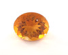 Round Shape, 6.17 carats Orange Loose Citrine Gem, 12.04 x 8.39