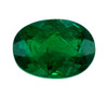 0.8 Carat Green Color Emerald Gem, Oval Shape, 6.8 x 5 mm
