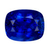 4.43 Carat Vivid Royal Blue Sapphire Gem, Cushion Shape, GRS Certified, 10.2 x 8.12 x 5.97 mm