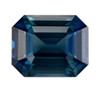 2.14 Carat Teal Colored Sapphire Gem, Emerald Cut, 7.8 x 6.3 mm, Well Priced Gem
