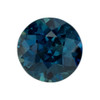 1.75 Carat Teal Colored Sapphire Gem, Round Shape, 6.8 mm, Well Priced Gem