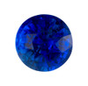 2.17 Carat Brilliant Blue Sapphire Gem, Round Shape, 7.5 mm