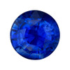 2.38 Carat Brilliant Blue Sapphire Gem, Round Shape, 7.6 mm
