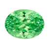 2.99 Carat Green Garnet Gemstone, Oval Shape,  9.4 x 7 mm