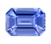 1.13 Carat Gemmy Blue Sapphire Gemstone, Emerald Cut, 6.8 x 4.8 mm, Medium Blue Color
