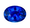 1.02 Carat Gemmy Blue Sapphire Gemstone, Oval Shape, 7.3 x 5.3 mm, Royal Blue Color