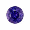 0.78 Carat Pretty Purple Sapphire Gem, Round Shape, 5.4 mm
