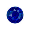 0.88 Carat Gemmy Blue Sapphire Gemstone, Round Shape, 6.1 mm, Royal Blue Color