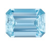 4.83 Sky Blue Gem Aquamarine in Emerald Cut, 12.3 x 8.9 mm
