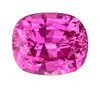 1.39 Carat Pink Sapphire Gemstone, Cushion Shape, 6.9 x 5.7 mm