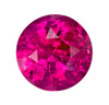 Rare Unheated 2.79ct Pink Sapphire Gem, Large Round Shape,  GIA, 8.37 x 5.12 mm