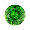 1.76 ct Green Chrome Tourmaline Stone, Rare Gem, Round Cut,  7.9 mm