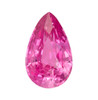1.55 Ct Rich Hot Pink Sapphire Gem, Pear Shape, 9.11 x 5.66 x 3.99, GIA Stone mm