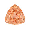 2.35 Ct. Fiery Imperial Topaz Stone, Trillion Cut, Sherry Peach Color, 8.7 mm