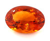 Oval Shape, 15.73 carats Orange Loose Citrine Gem, 18.11 x 15.18 x 10.32