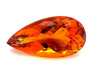 Pear Shape, 11.27 carats Orange Loose Citrine Gem, 19.43 x 12 x 9.3