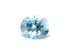 Round Shape Loose 1.09 Carats, Aquamarine Gemstone, 6.97 x 4.72